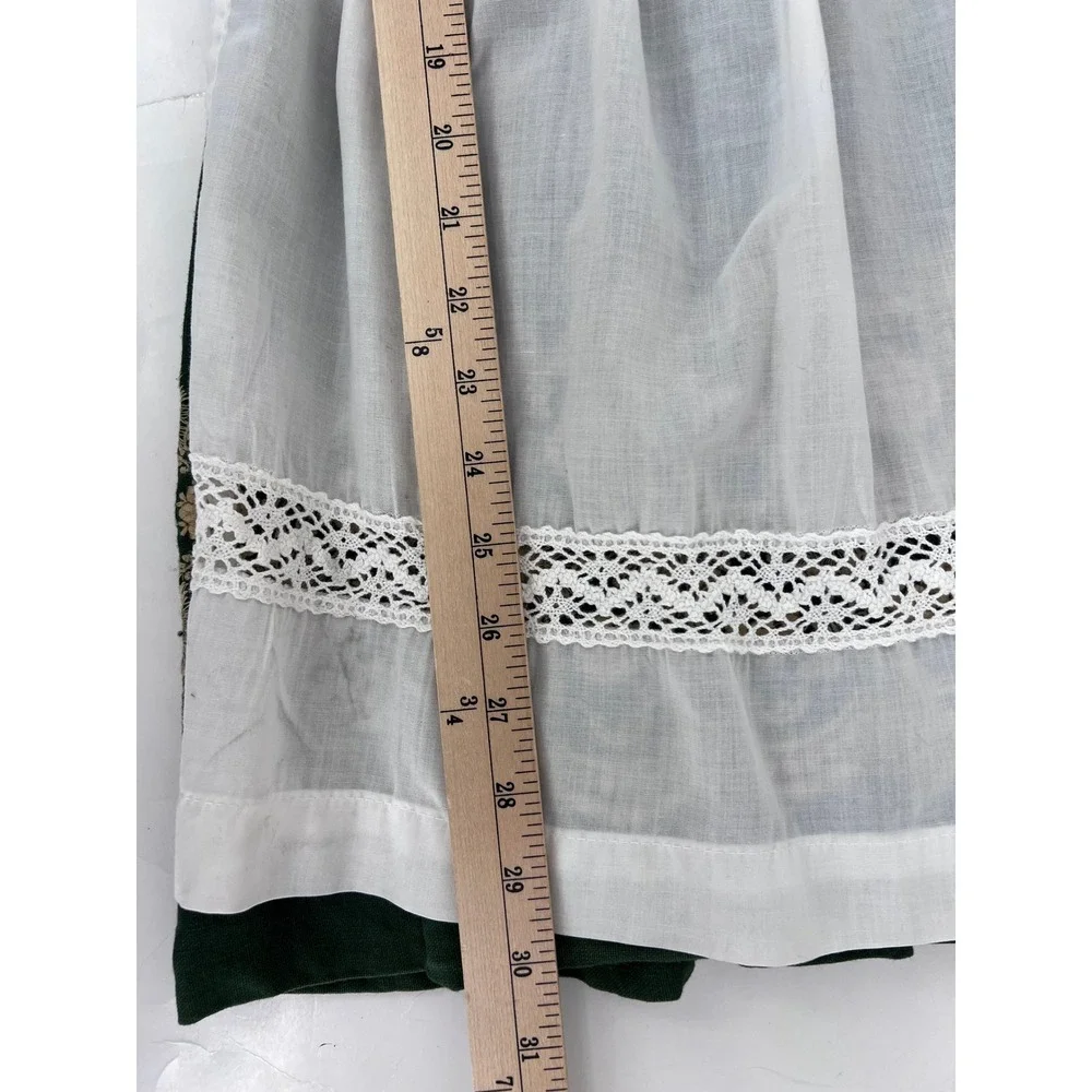 Vintage Linnartz Dirndl Dress Girls Embroidered Traditional Oktoberfest